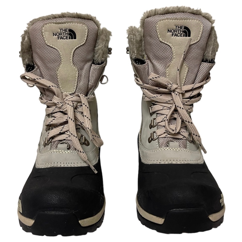 The North Face Chilkat Boots size 7.5 Women's Black & Beige Snow Winter Boots
